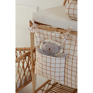 Camel Check Cot Organiser by Malomi Kids