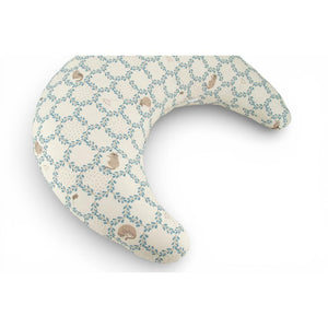 Blue Cottage Feeding Cushion by Malomi Kids