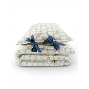 Blue Cottage Bedding Set with Filling by Malomi Kids