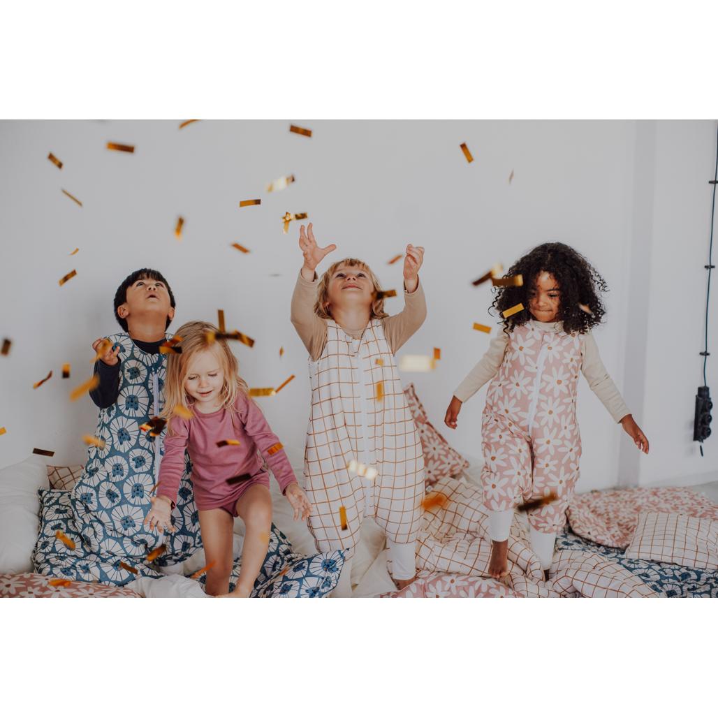 Camel Check Sleeping Bag with Legs by Malomi Kids