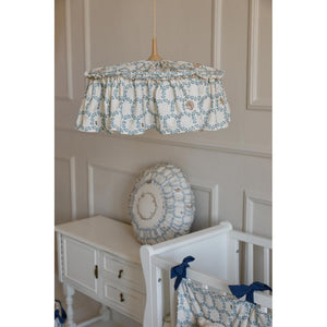 Blue Cottage Round Boho Cushion by Malomi Kids