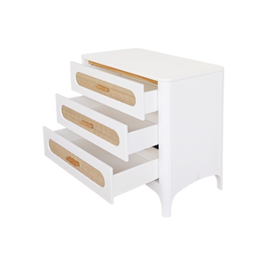 NÉRÉIDES Neige Rattan Chest of Drawers