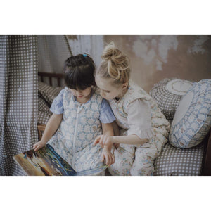 Blue Cottage Sleeping Bag with Legs by Malomi Kids