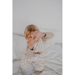 Camel Check Sleeping Bag with Legs by Malomi Kids