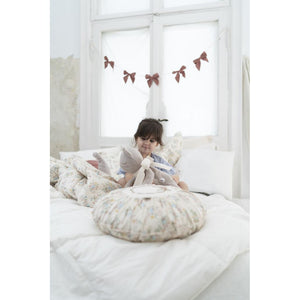 Blooming Meadow Round Boho Cushion by Malomi Kids