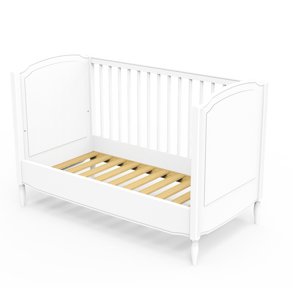 LAFAYETTE NEIGE Evolutive Bed 60 × 120 cm – From Crib to Toddler Bed
