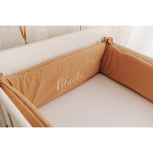 Washed Cotton Stars Cot Bumper by Malomi Kids