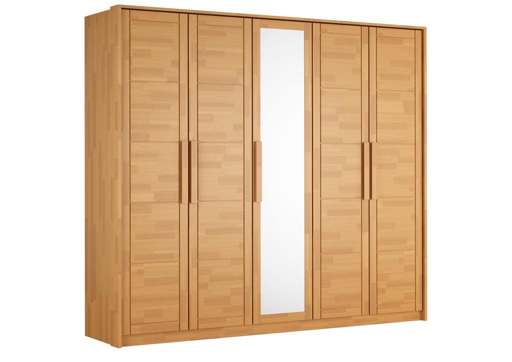 WARDROBE TIMO 5T BL - LACQUERED BEECH