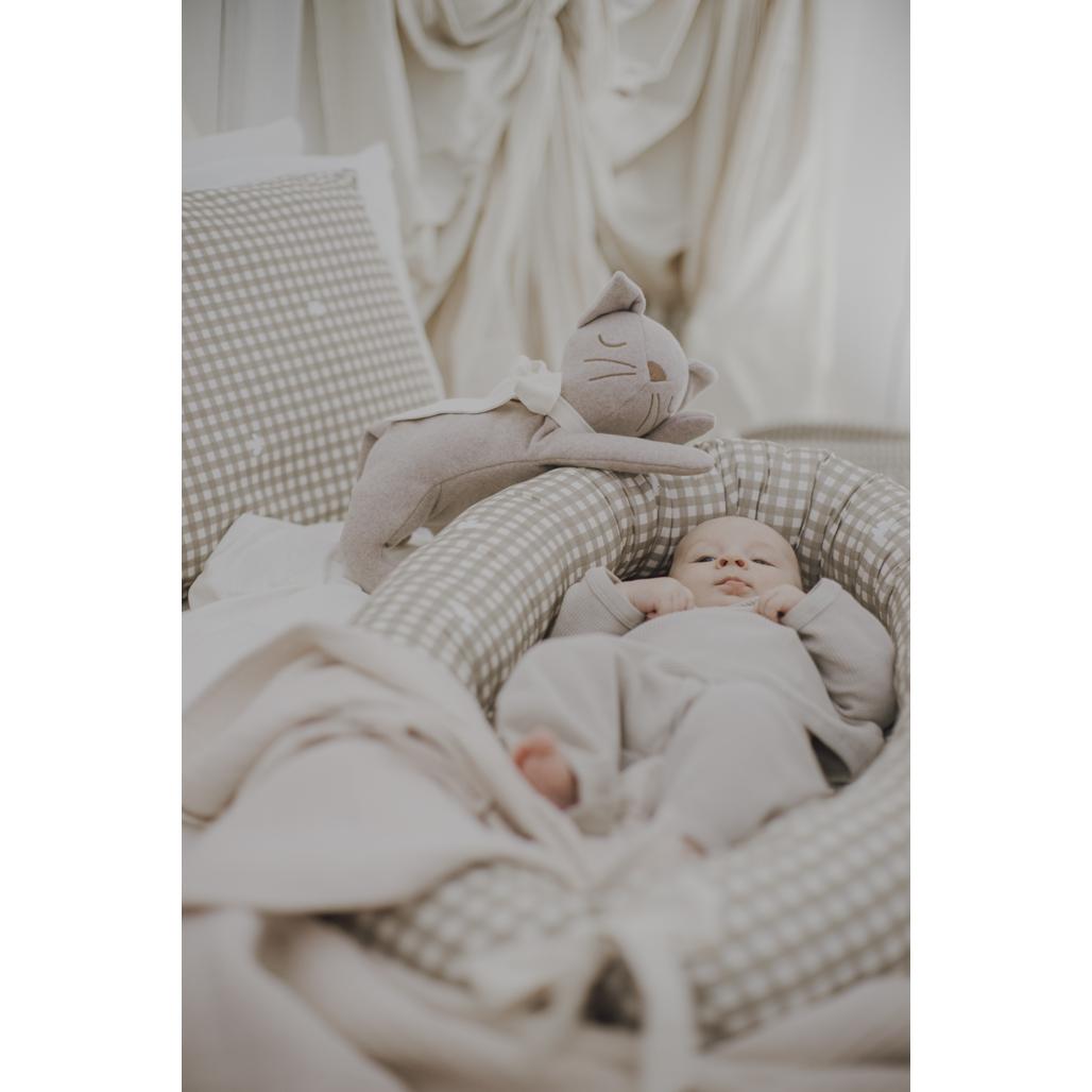 Organic Fleece Cat Cuddly Toy by Malomi Kids