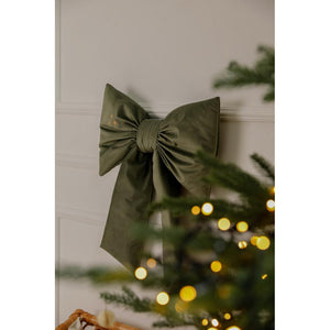 Velvet Christmas Bow with Golden Stars by Malomi Kids