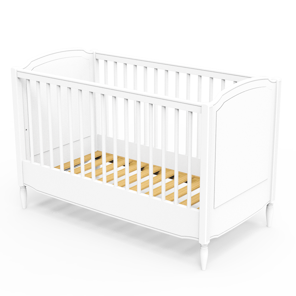 LAFAYETTE NEIGE Evolutive Bed 60 × 120 cm – From Crib to Toddler Bed