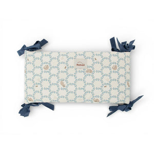 Blue Cottage Cot Bumper by Malomi Kids