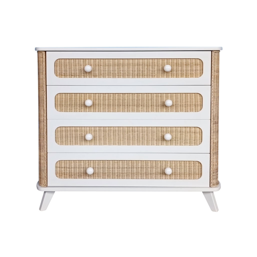 COQUILLAGE Chest of Drawers - Neige