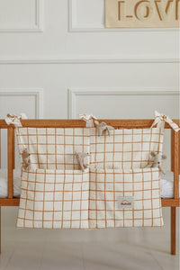 Camel Check Cot Organiser by Malomi Kids