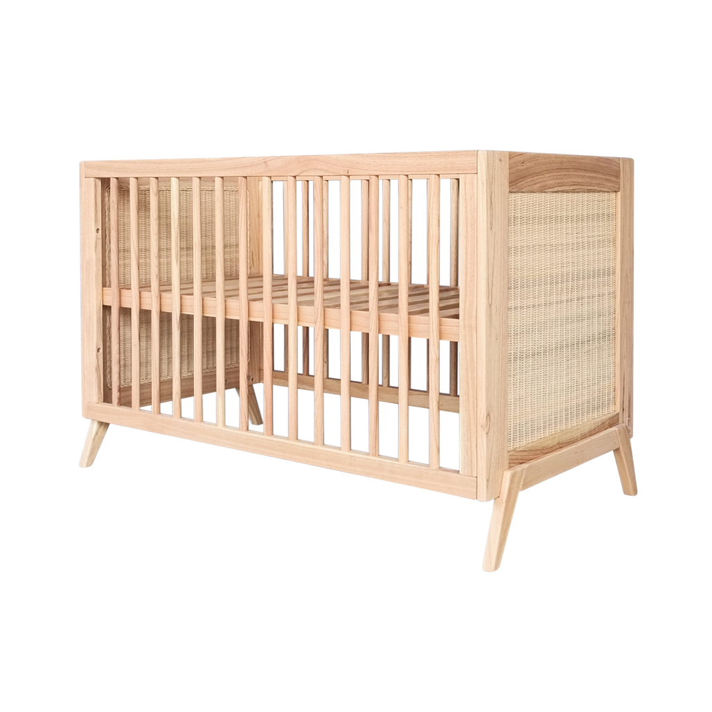 MARELIA BOIS Evolutive Bed 60X120 CM - From Crib to Toddler Bed