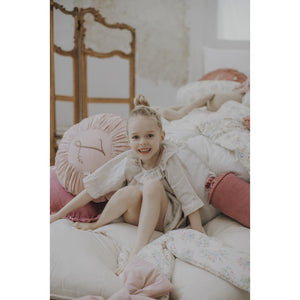 Round Washed Cotton Cushion by Malomi Kids