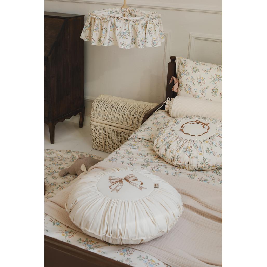 Round Washed Cotton Cushion by Malomi Kids