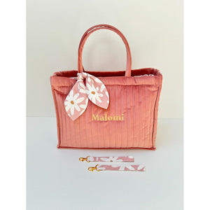 Quilted Velvet Changing Bag by Malomi Kids
