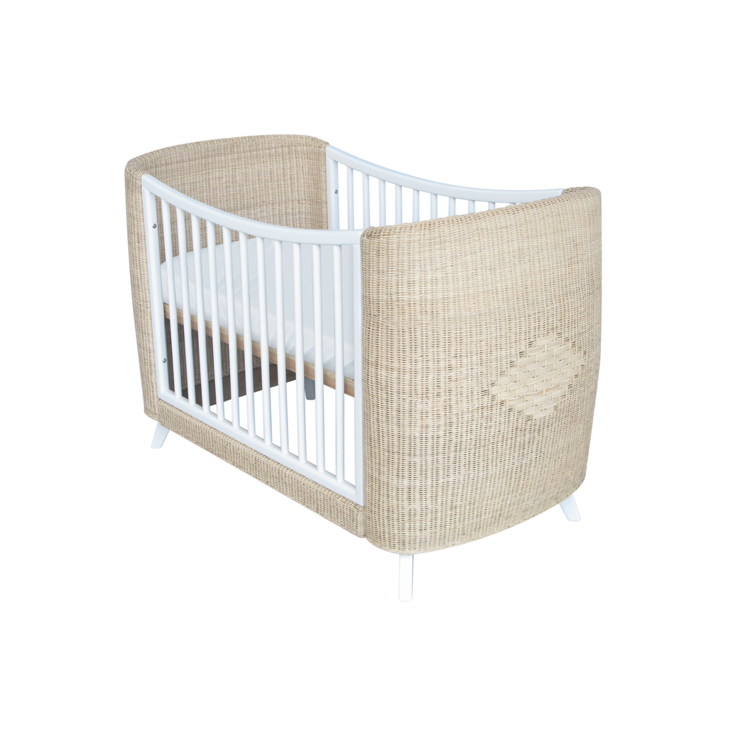 COQUILLAGE Evolutive Bed 70 x 140 - From Crib to Junior Bed
