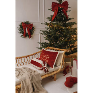 Velvet Christmas Bow with Golden Stars by Malomi Kids