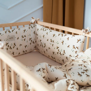 Free Horses Bamboo Cot Bumper by Malomi Kids