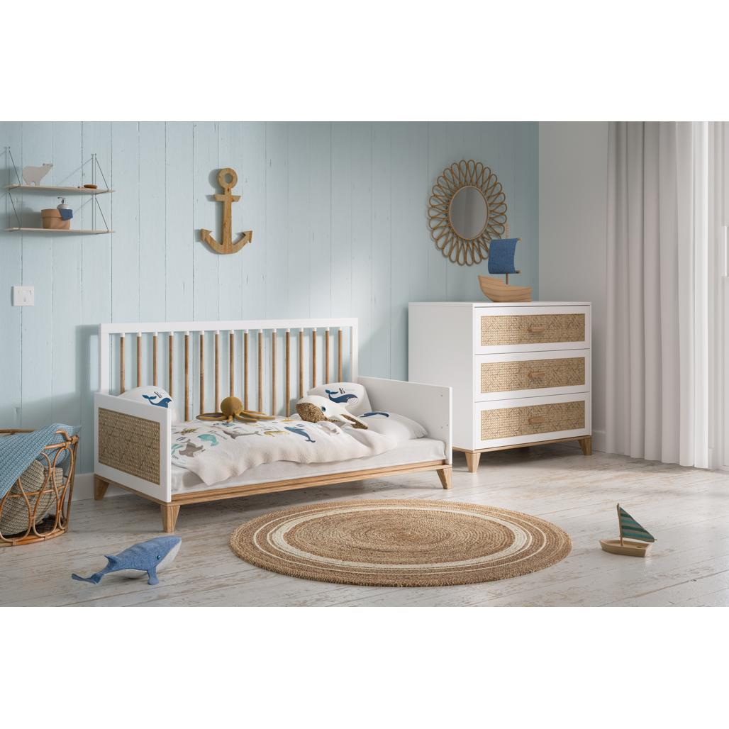 NAMI Neige Evolutive Bed 70 x 140 - From Crib to Junior Bed