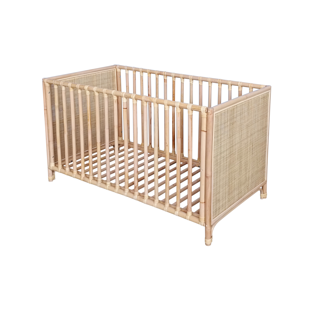Nemo Evolutive Bed in rattan 60 x 120 - Natural