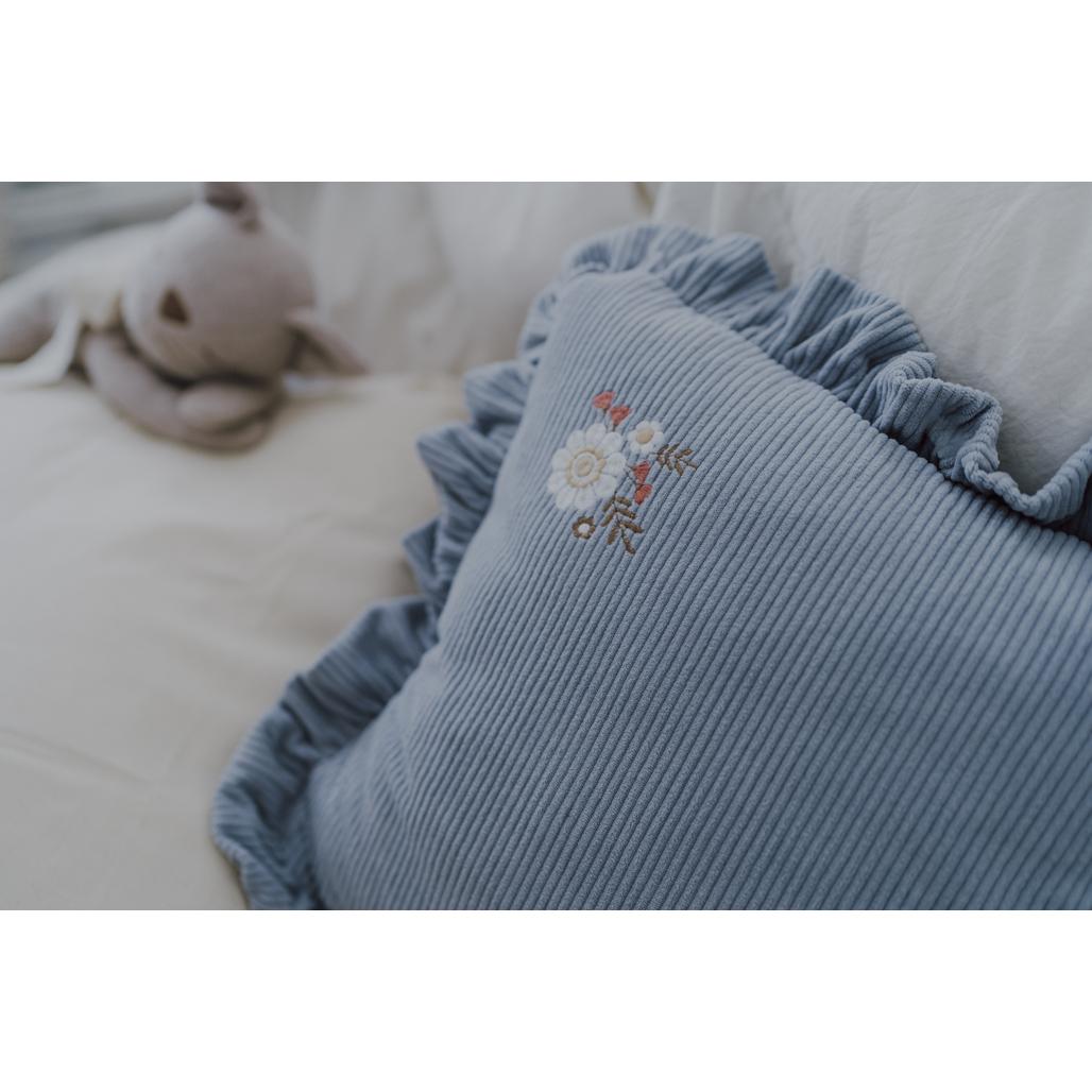 Corduroy Frill Cushion by Malomi Kids