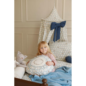 Blue Cottage Cot Canopy by Malomi Kids