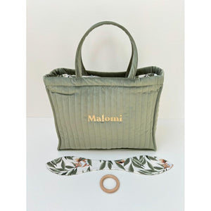 Quilted Velvet Changing Bag by Malomi Kids
