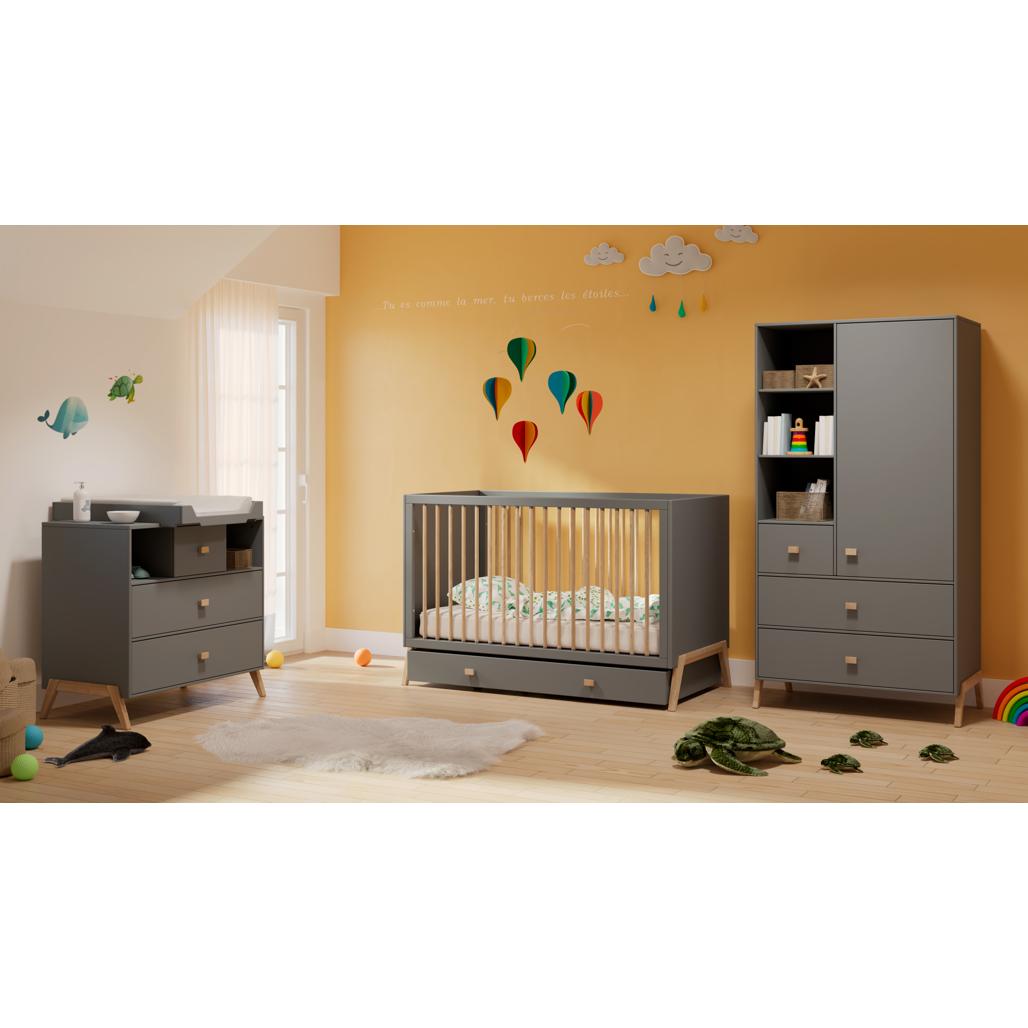 Marélie Evolutive Bed 70 x 140 - Silex