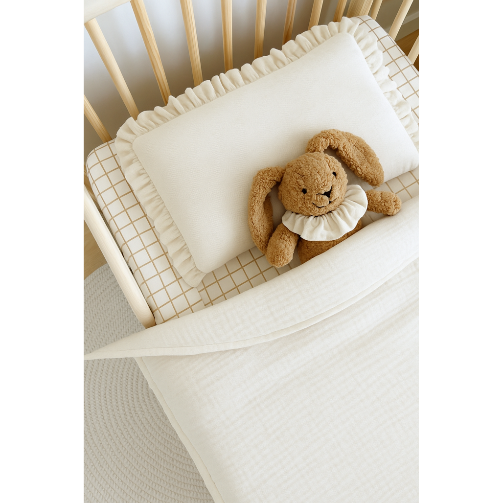 Muslin Ruffle Bedding Set with Filling by Malomi Kids