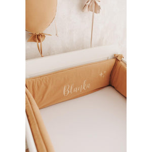 Washed Cotton Stars Cot Bumper by Malomi Kids