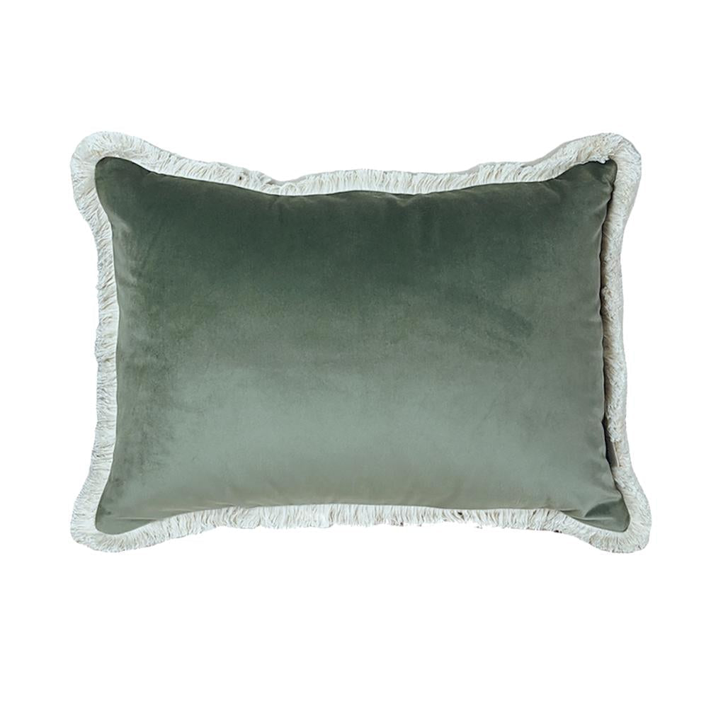 Velvet Cushion with Fringe by Malomi Kids