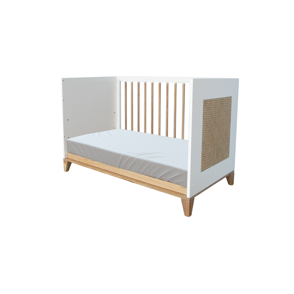 NAMI Neige Evolutive Bed 60 x 120 CM - From Crib to Toddler Bed