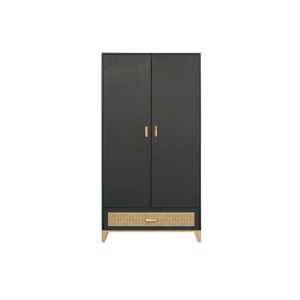 Nami Wardrobe Rattan - Onyx