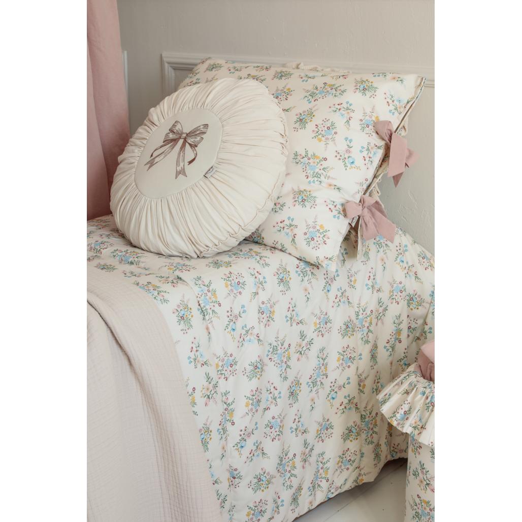 Round Washed Cotton Cushion by Malomi Kids