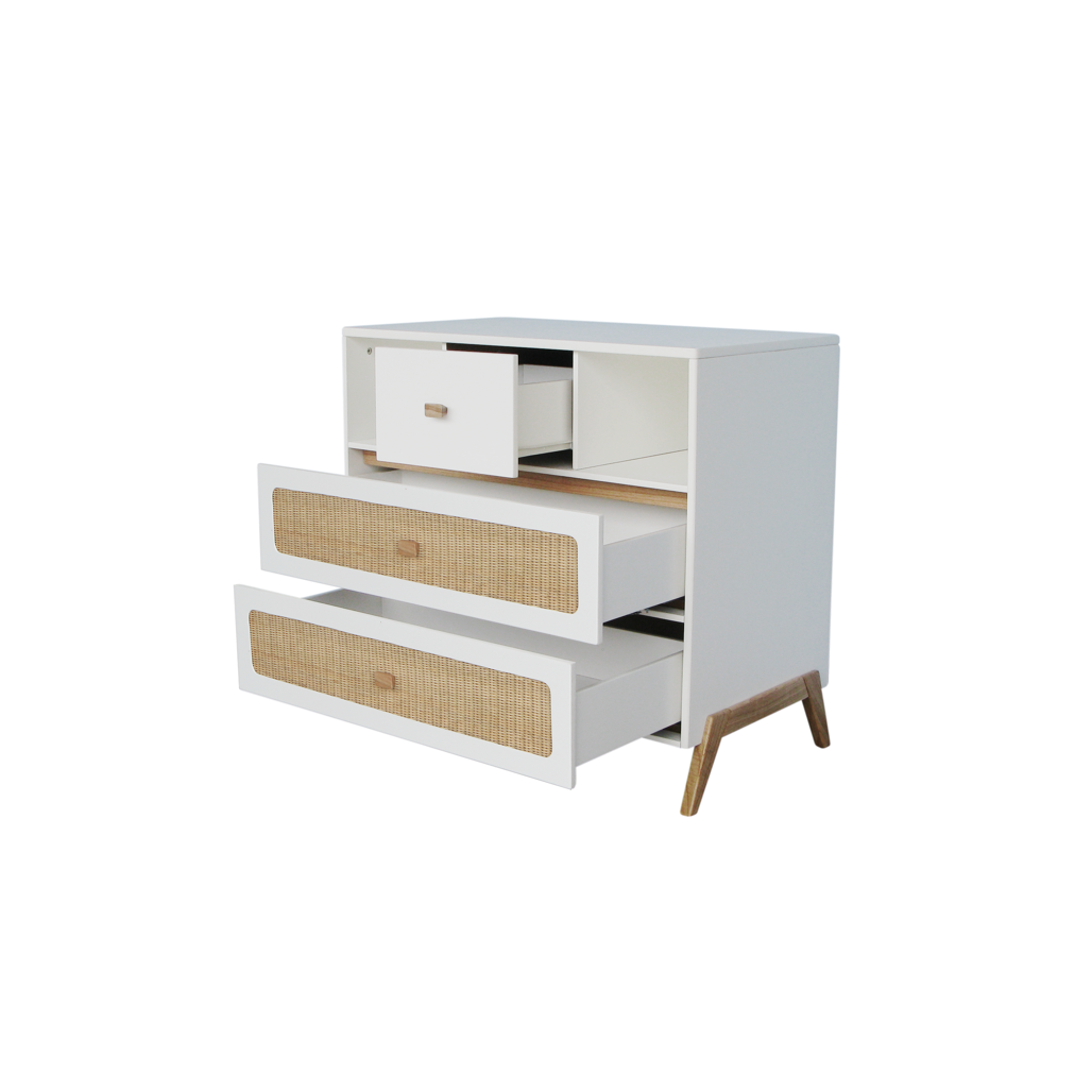 Marelia Chest of Drawer Rattan - Neige