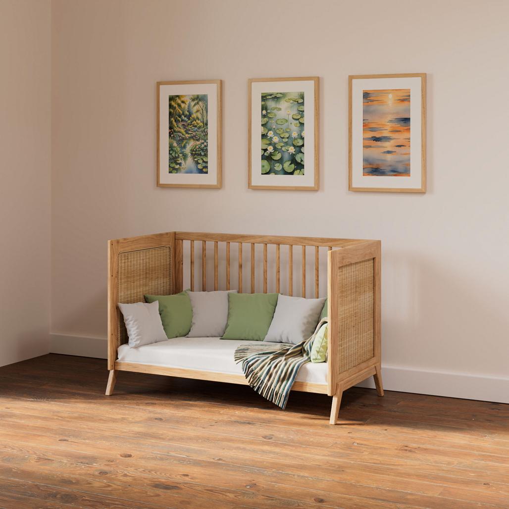 MARELIA BOIS Evolutive Bed 60X120 CM - From Crib to Toddler Bed