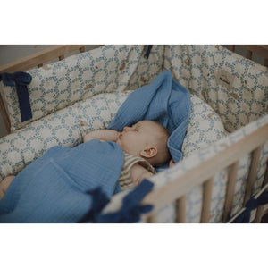 Blue Cottage Baby Nest by Malomi Kids
