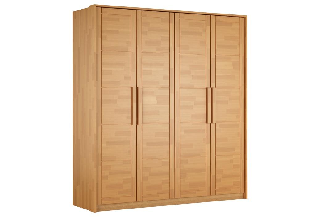 WARDROBE TIMO 4T BL - LACQUERED BEECH