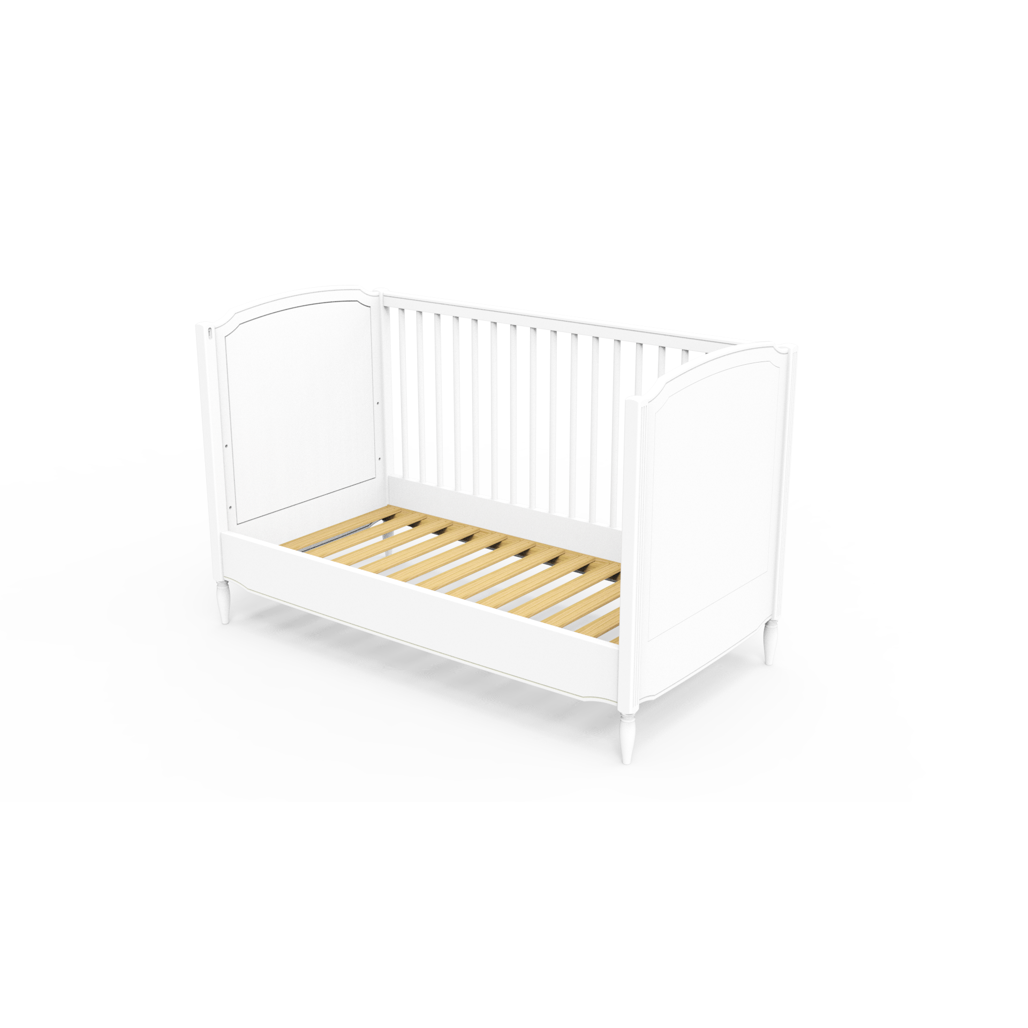 LAFAYETTE NEIGE Evolutive Bed 70X140 - From Crib to Junior Bed or Desk