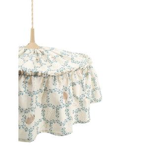 Blue Cottage Fabric Lampshade by Malomi Kids