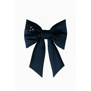 Velvet Christmas Bow with Golden Stars by Malomi Kids