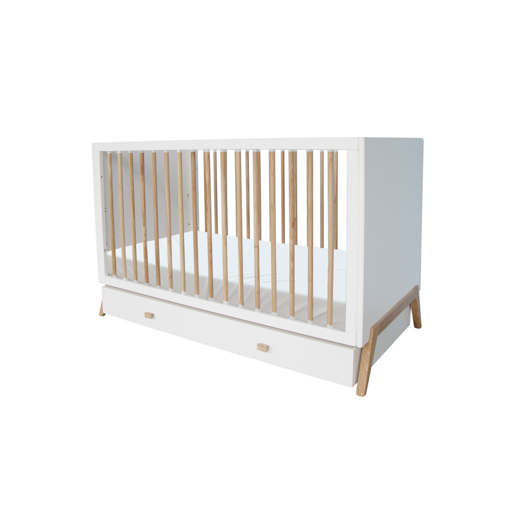 Marélie Evolutive Bed 70 x 140 - Neige