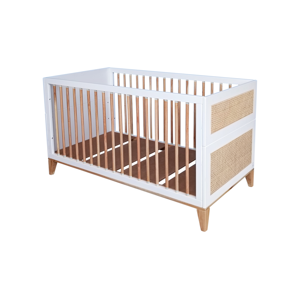 NAMI Neige Evolutive Bed 70 x 140 - From Crib to Junior Bed