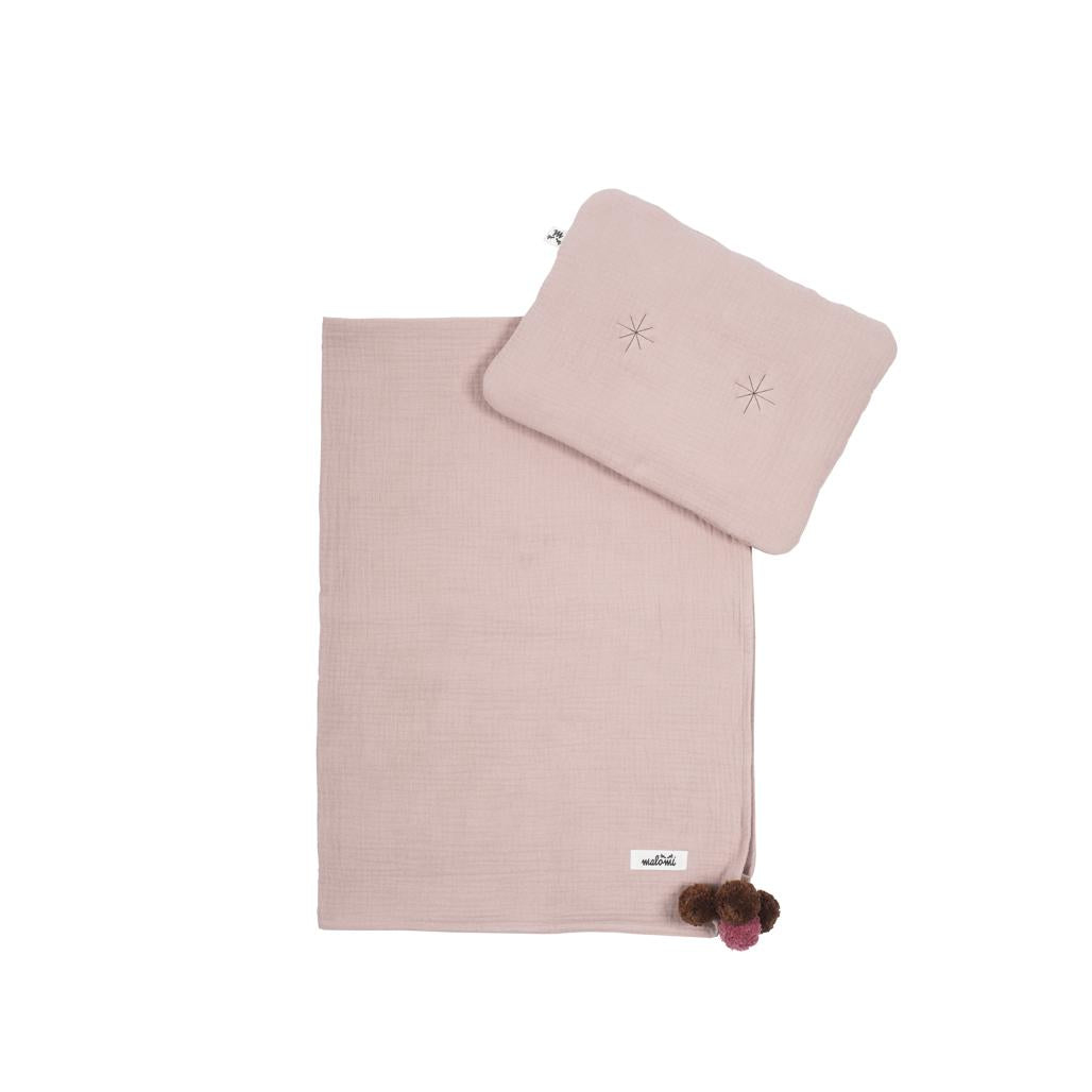 Muslin Swaddle with Pompoms by Malomi Kids