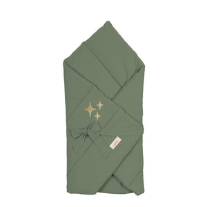 Washed Cotton Baby Swaddle Quilt by Malomi Kids