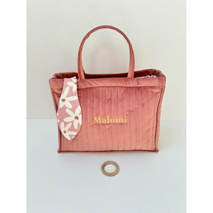 Quilted Velvet Changing Bag by Malomi Kids