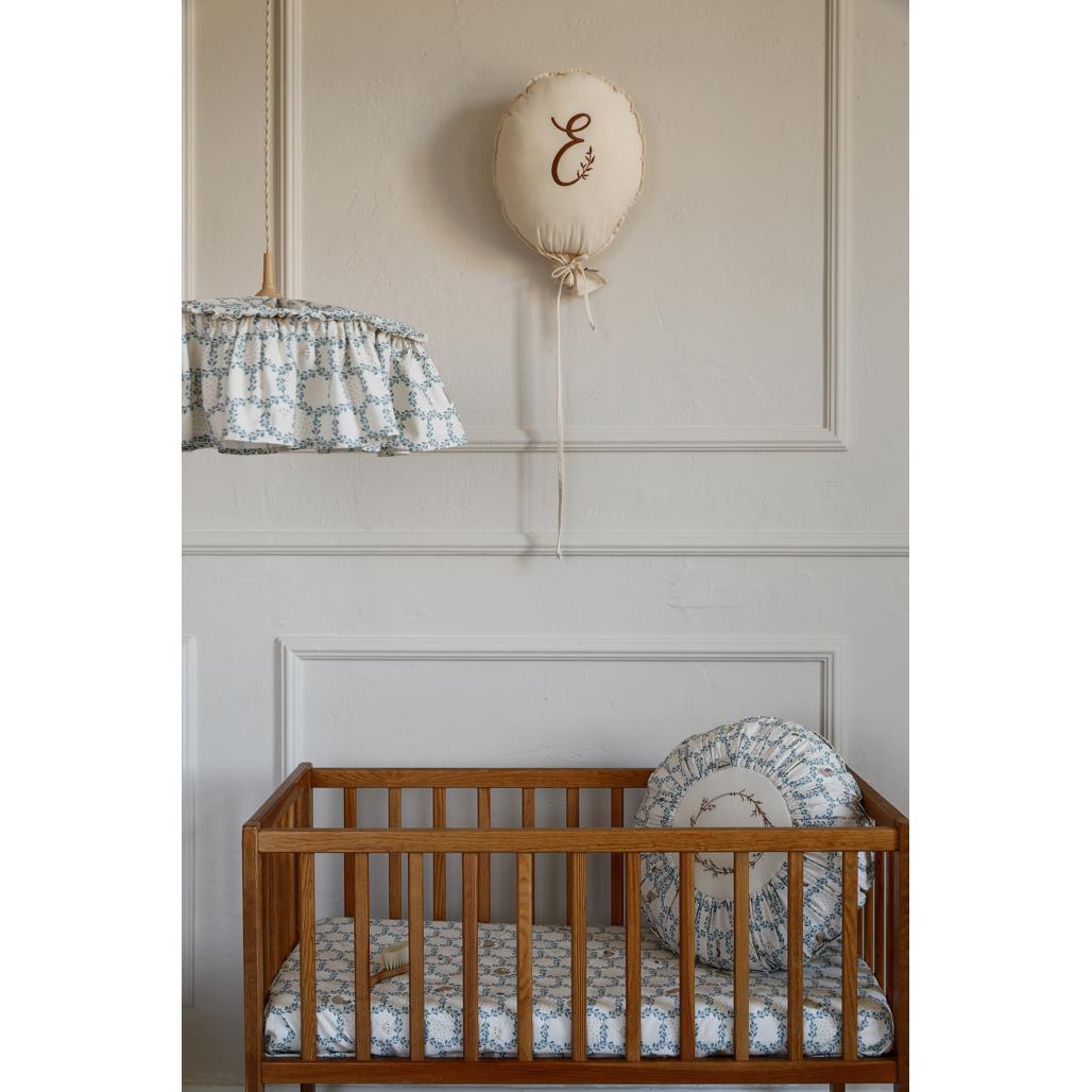 Blue Cottage Fabric Lampshade by Malomi Kids